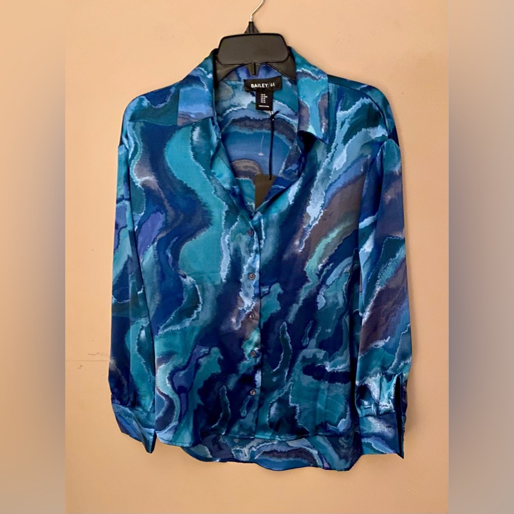 Bailey 44 Blue Stain Button Down Shirt